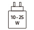 Bruger 10 - 25 W